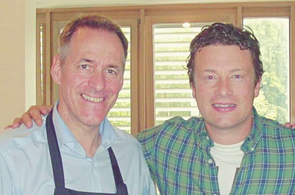 Küchenchef Alo G. Theis aus der Kochbar in Berlin mit Jamie Oliver