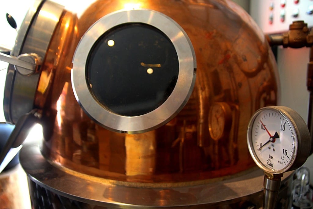 Brennblase einer Destille