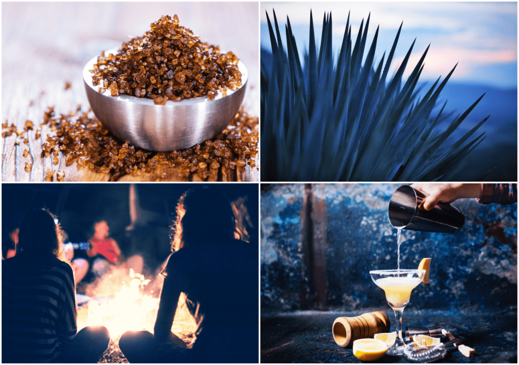 Hot and smokey Margarita mit Tequila, Rauchsalz und Limettensaft