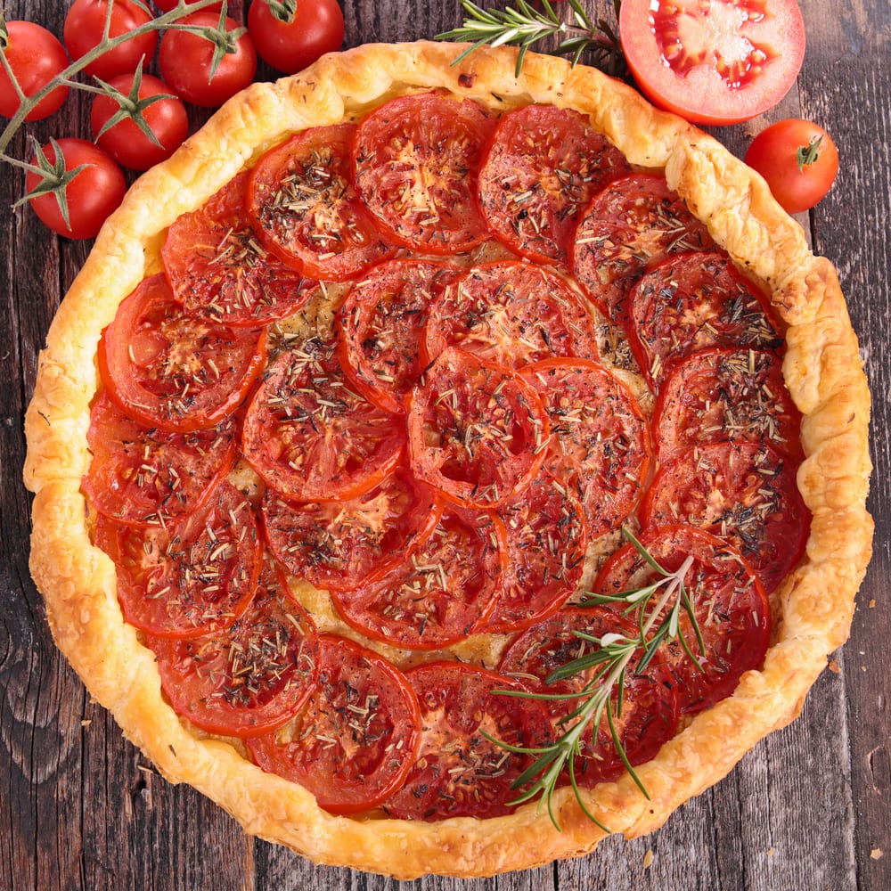 Rezept für Sizilianische Tomaten-Tarte mit Rosmarin