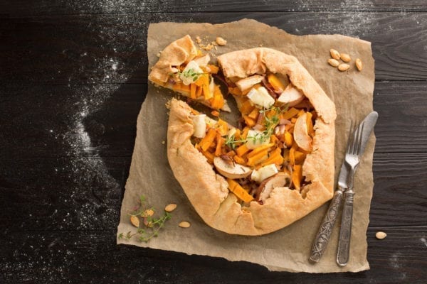 Rezepte mkit Kürbis: Liebling im Herbst – Kürbis-Apfel-Galette