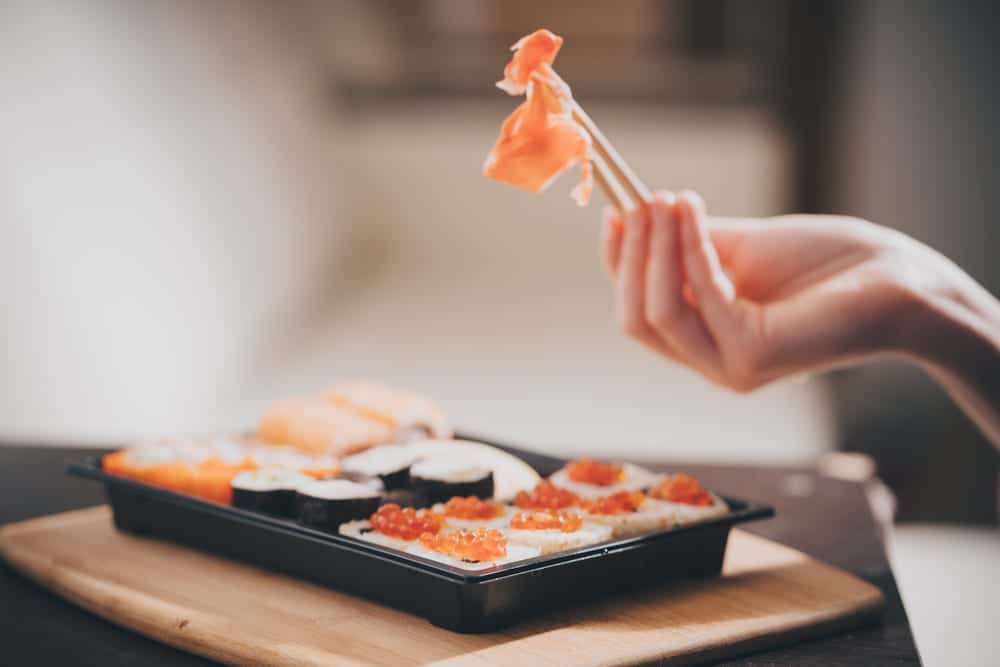 Ingwer (Gari) soll den Geschmack im Mund neutralisieren