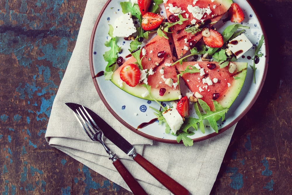 Sommerliebe Melone und Feta - Rezept Melone-Feta-Salat - Entdeckermagazin - Miomente