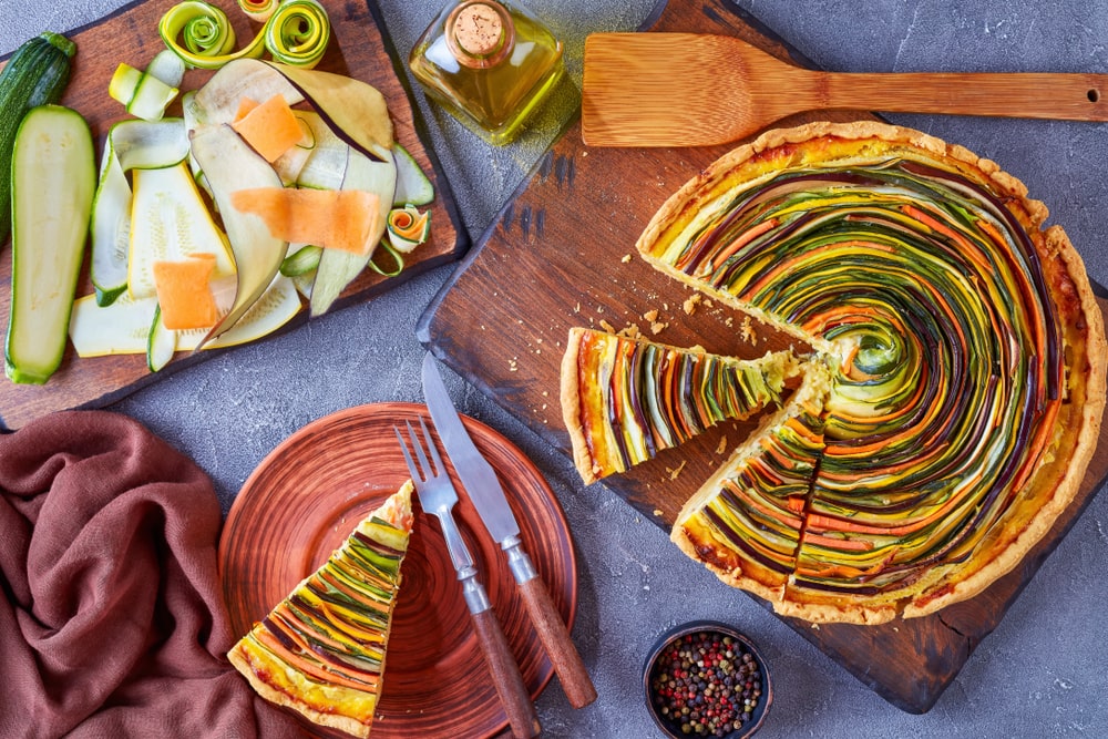 Gemüse-Spiral-Tarte