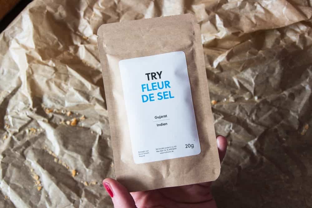 3. Salz: Fleur De Sel. Das Natursalz aus Indien wird aufwendig getrocknet, so dass kleine Pyramiden-Kristalle entstehen.