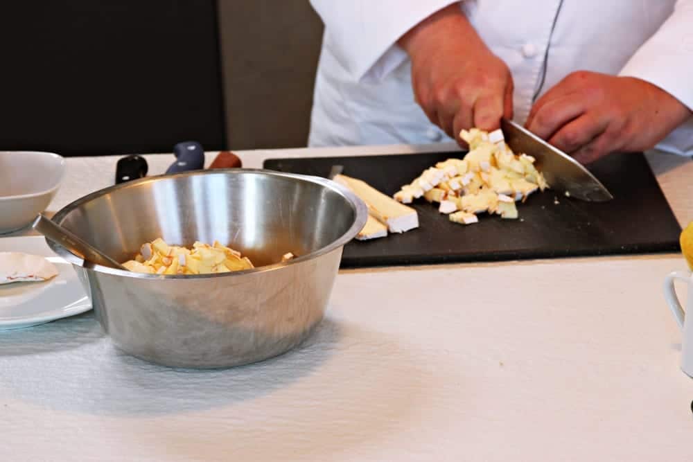 Rezept für Obadzn mit Birne, Obstler und Breznchips von Koch Markus Kieslich - Kochkurse in Wolfratshausen, München | Miomente Entdeckermagazin