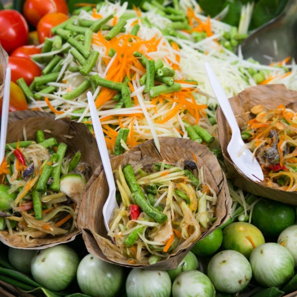 Papayasalt - typischer Thai-Streefood