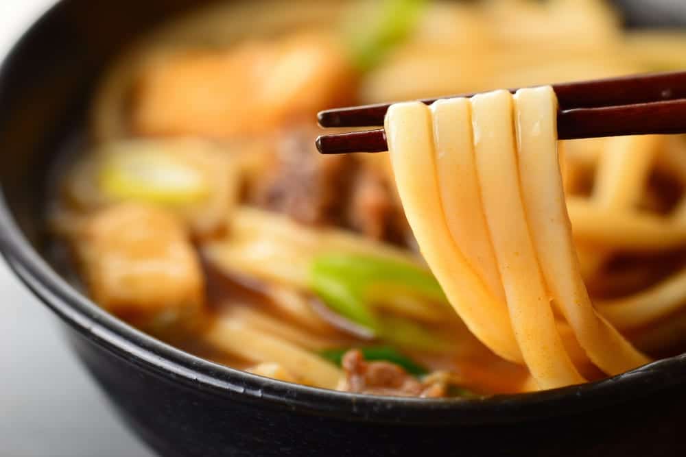 Udon - dicke Nudeln aus Weizenmehl