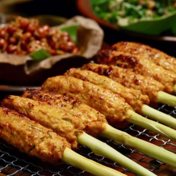 Garnelenspieße mit Zitronengras