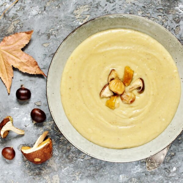 Maronensuppe mit Steinpilzen