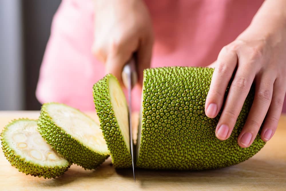 Jackfruit aufschneiden