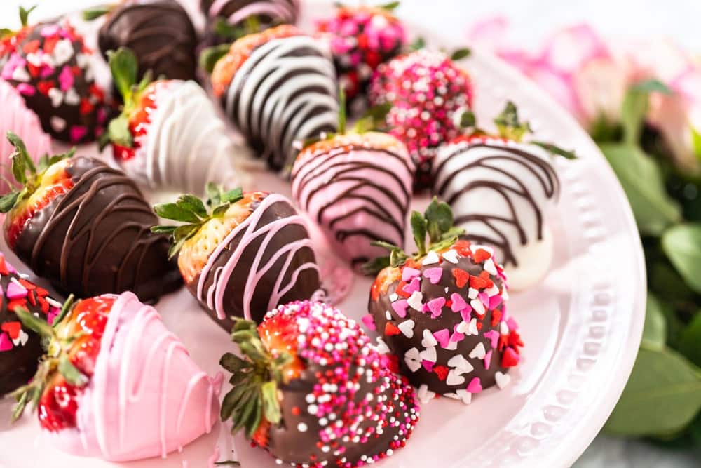 Erdbeeren in Schokolade