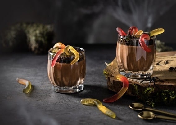 Mousse au chocolat Halloween
