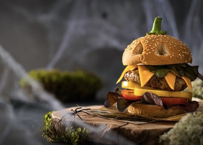 Burgerrezept für Halloween