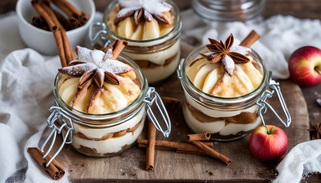 Bratapfel-Tiramisu im Glas