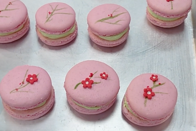 Macarons-Kurs Köln – Macarons mit Blüten