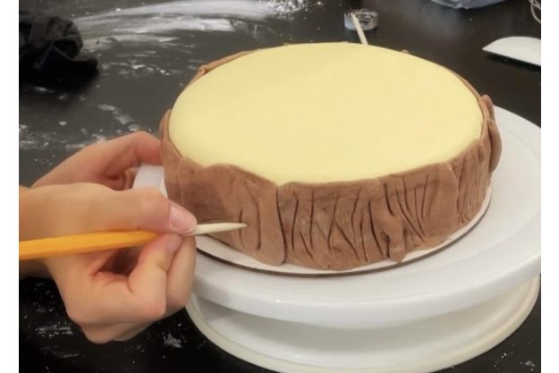 Tortenkurs Mannheim – Fondant als Baumrinde