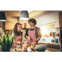 Kochkurs Online Tapas – Paar kocht zusammen