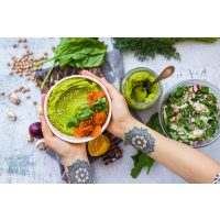 Orient-Kochkurs Mannheim – grüner Hummus