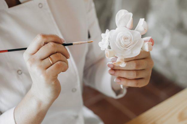 Tortenkurs Karlsruhe – Zuckerblüten handbemalt