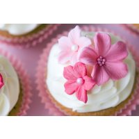 Tortenkurs Karlsruhe – pinke Zuckerblüten