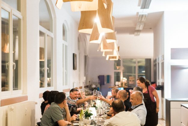 Firmenfeier in Freiburg – Verkostung der Gerichte