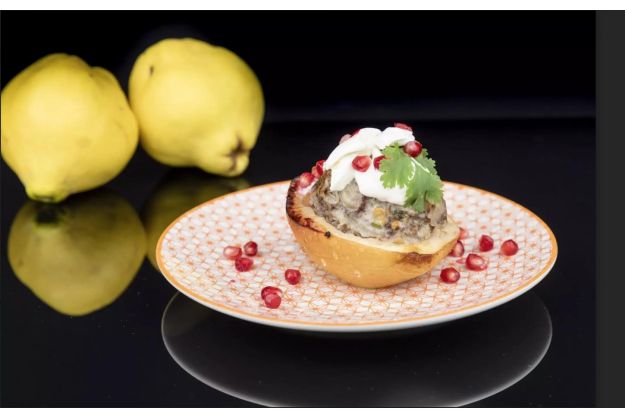 Kochkurs online  – gefüllte Quitte