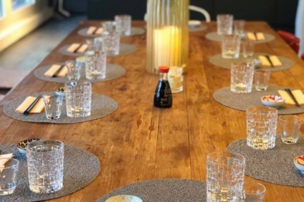 Sushi-Kurs Stuttgart – gedeckter Tisch