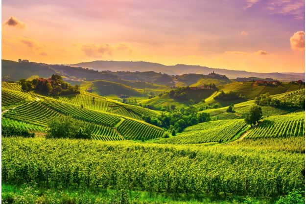 virtuelle Reise ins Piemont Landschaft im Piemont