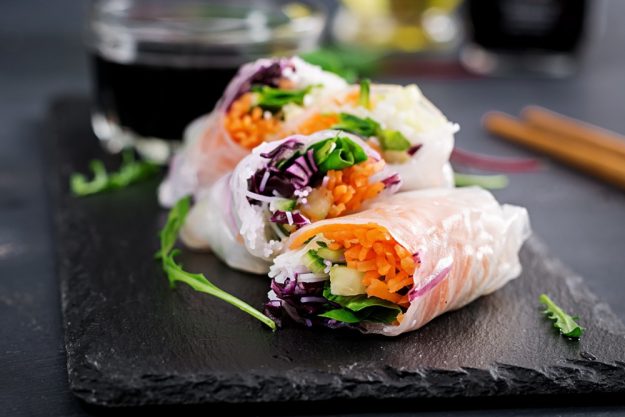 Thai-Kochkurs Berlin vegan Sommerrollen vegan machen