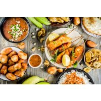 Afrikanischer Grillkurs Berlin: Hähnchenteile am Spieß