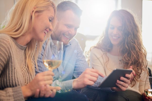 Weinprobe@Home-Familie