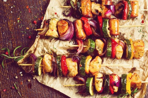Grillkurs-Gutschein – Gemüsespieße mit Paprika