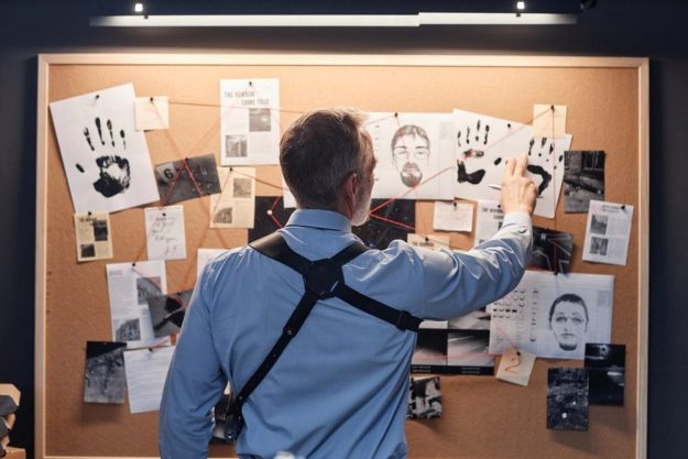 Krimidinner München: Kommissar bei der Arbeit