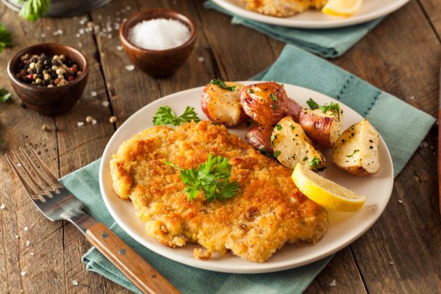 Österreich-Kochkurs München –  Schnitzel mit Ofenkartoffeln