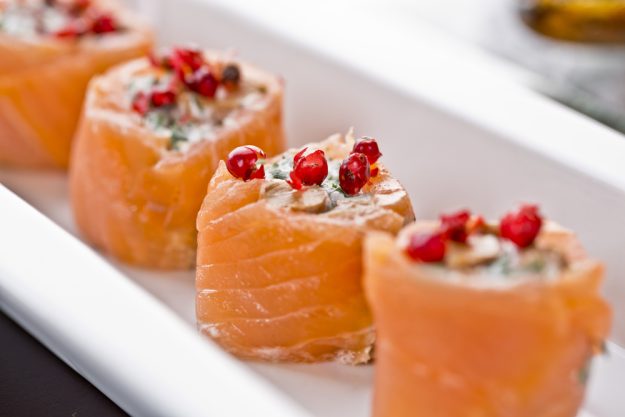 Sterne-Kochkurs in München - Lachs-Vorspeise