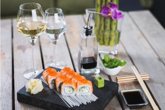 Weinprobe München Wein und Sushi ideale Kombination