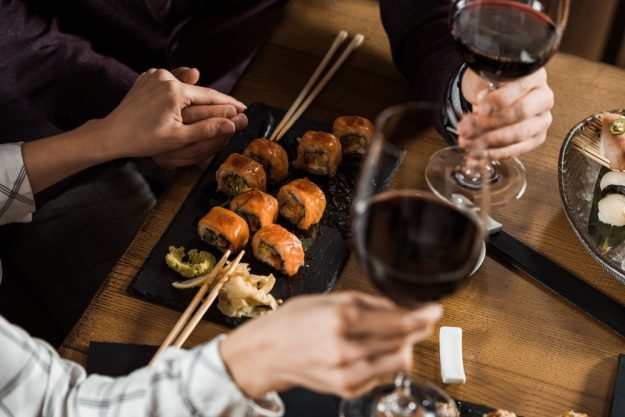 Weinprobe München der beste Rotwein zu Sushi