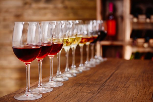 Wine tasting Munich – wine glasses ready for the tasting
