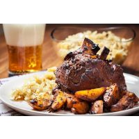 Bayerischer Grillkurs München – gegrillter Schweinebraten mit Bier