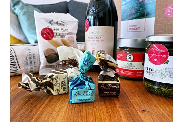 virtuelle Reise ins Piemont kleine Genussbox Inhalt