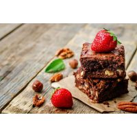 Backkurs Würzburg – Brownies mit Erdbeeren
