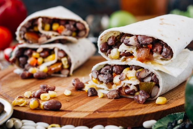 Online Burrito-Kochkurs: üppig und frisch gefüllt