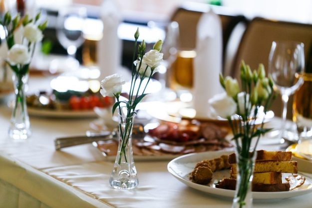 Weihnachtsfeier in Hamburg - Tischdeko