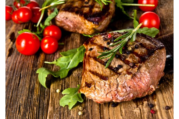 Wintergrillen in Karlsruhe - Steaks