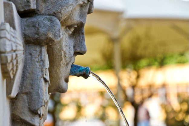 Betriebsausflug Stuttgart - Brunnen Wasserspeier