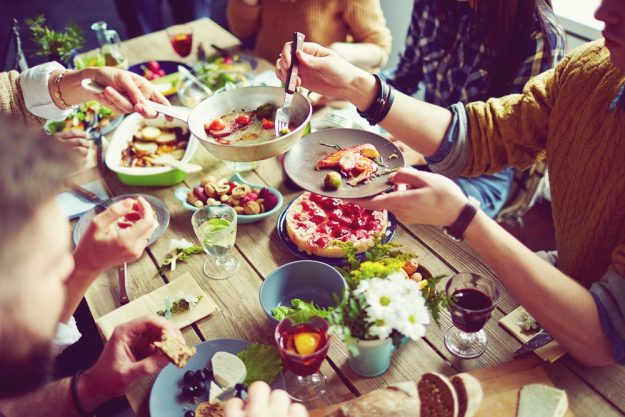 Kulinarisches Firmenevent – Fertige Speisen