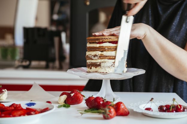 Tortenkurs Würzburg – Torte einstreichen