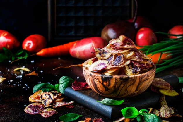 Vegetarischer Kochkurs Essen – Gemüse-Chips