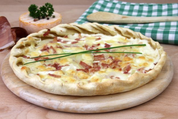 Weihnachtsfeier in Mannheim Flammkuchen